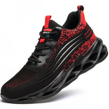 Cargar imagen en el visor de la galería, Zapatos de trabajo con punta de acero transpirables para hombre, zapatillas de seguridad a prueba de perforaciones, indestructibles