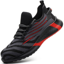 Cargar imagen en el visor de la galería, Zapatos de trabajo con punta de acero transpirables para hombre, zapatillas de seguridad a prueba de perforaciones, indestructibles