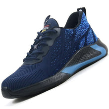 Cargar imagen en el visor de la galería, Zapatos de trabajo con punta de acero transpirables para hombre, zapatillas de seguridad a prueba de perforaciones, indestructibles