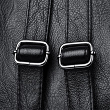 Cargar imagen en el visor de la galería, Bolso Mochilas de cuero sintético vintage, de alta calidad, para mujeres