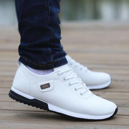 Zapatos casuales de negocios de cuero PU,  zapatillas transpirables al aire libre, mocasines de moda para hombre y mujer, calzado cómodos para caminar