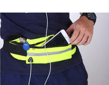 Cargar imagen en el visor de la galería, Mini Riñonera impermeable multifuncional para correr, ajustable, para hombre y mujer, con 3 compartimentos, para teléfono, agua, llaves y más,, para hacer deportes en tu gimnasio y al aire libre
