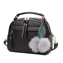 Cargar imagen en el visor de la galería, Bolso de cuero PU para mujeres, bolso de hombro con correa y asas individuales.
