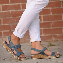 Cargar imagen en el visor de la galería, Sandalias para mujer 2021 Verano, Nuevo estilo universitario, Sandalias casuales de cuña bajo, Sandalias de moda para mujer del 35-43
