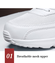 Cargar imagen en el visor de la galería, Zapatillas de deporte informales para hombre, zapatos para correr a la moda, ligeros, transpirables, cómodos, con cojín de aire para exteriores, para trotar en pareja, 36-47
